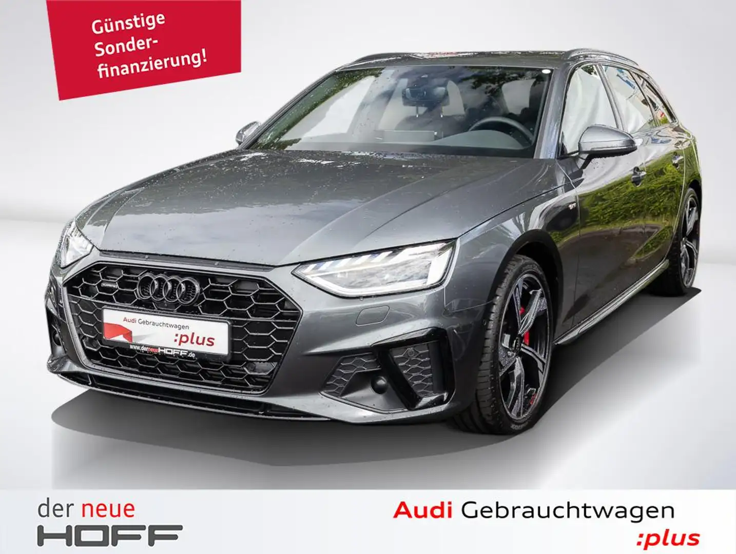 Audi A4 Avant 40 TFSI quattro S line AHK Kamera Matrix Led Grijs - 1