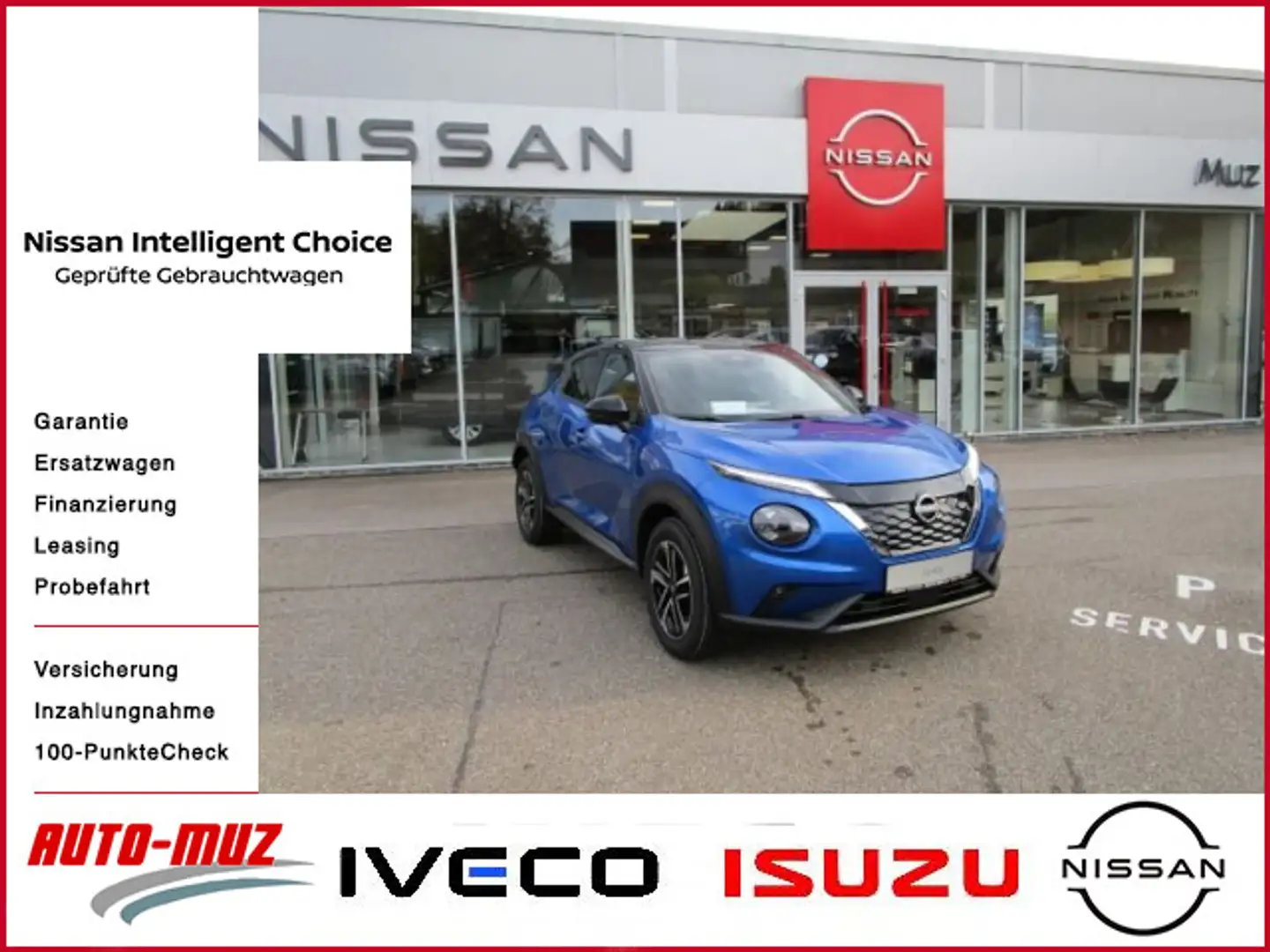 Nissan Juke JUKE 1,6 HYBRID 143PS 4AMT N-CONNECTA WINTER II Bleu - 1