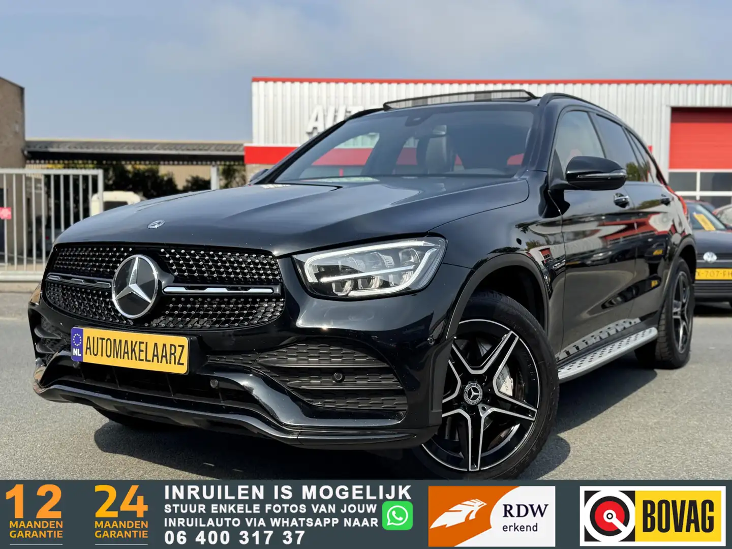 Mercedes-Benz GLC 300 4MATIC Premium Plus AMG | PANO SFEER 2xMEMORY Zwart - 1