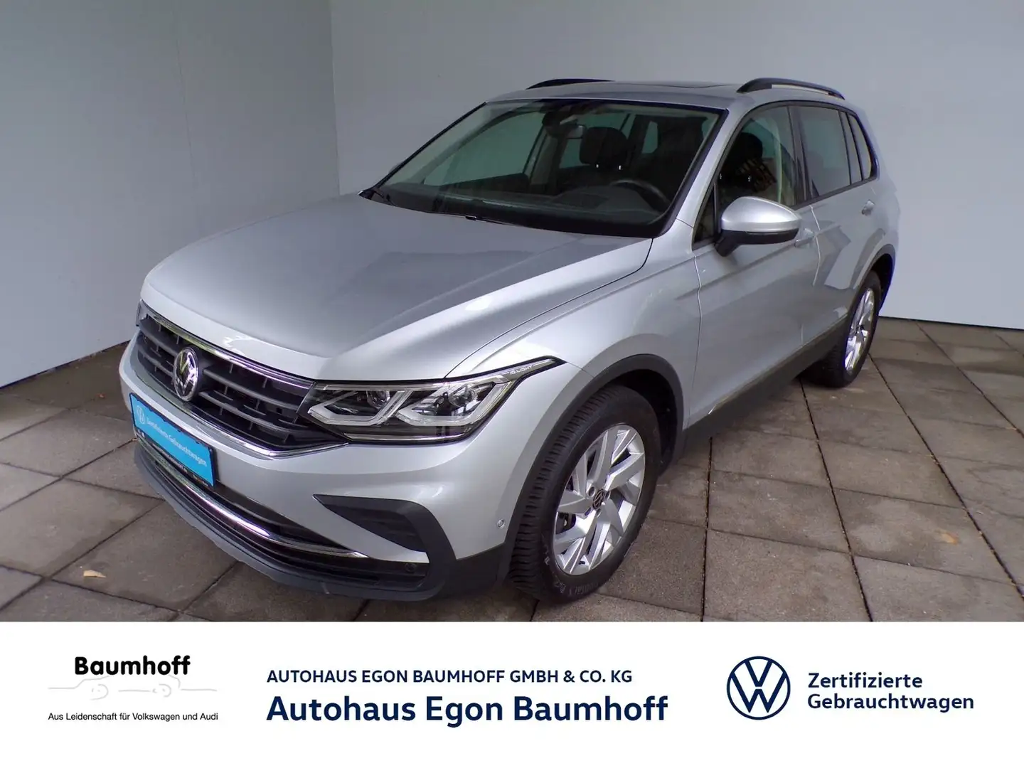 Volkswagen Tiguan TIGUAN 2.0 TSI DSG LIFE 4MOTION / AHK+MATRIX Argent - 1