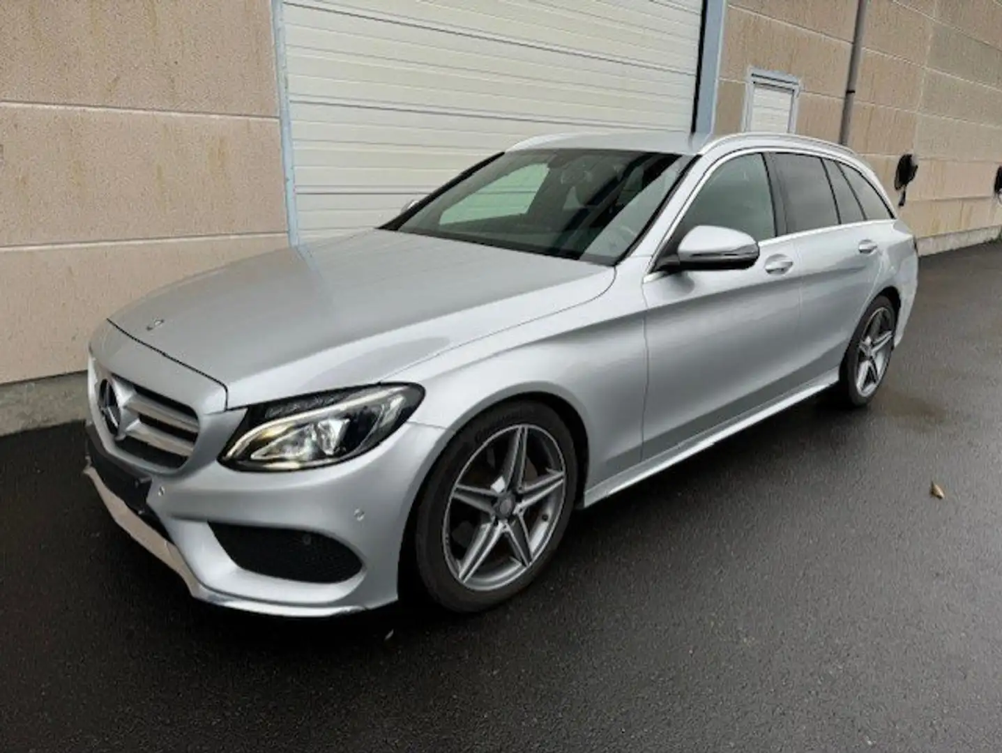 Mercedes-Benz C 180 d AMG - LEDER - LED - PTS - NAVI Zilver - 1