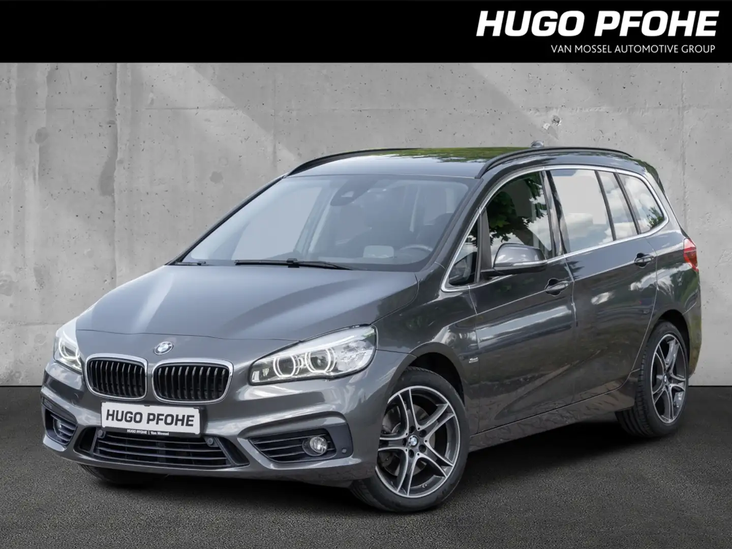 BMW 220 d xDrive Gran Tourer Sport Line Navi SHZ LED Gris - 1