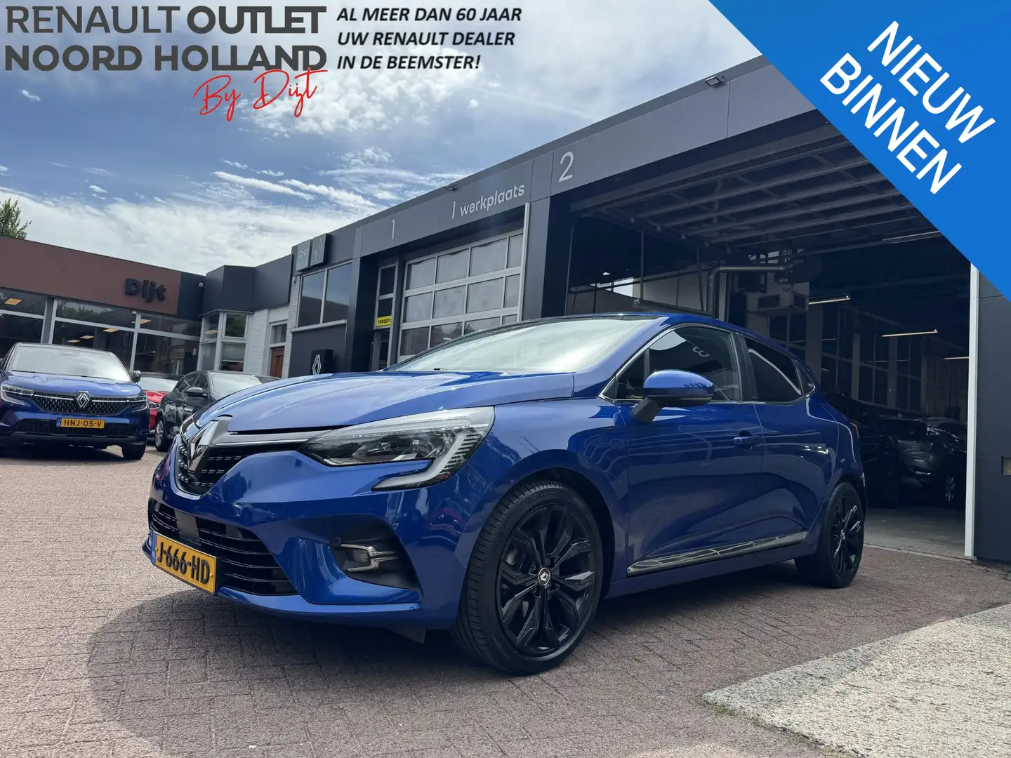 Renault Clio 1.6 E-Tech Hybrid 140 Intens Blauw - 1