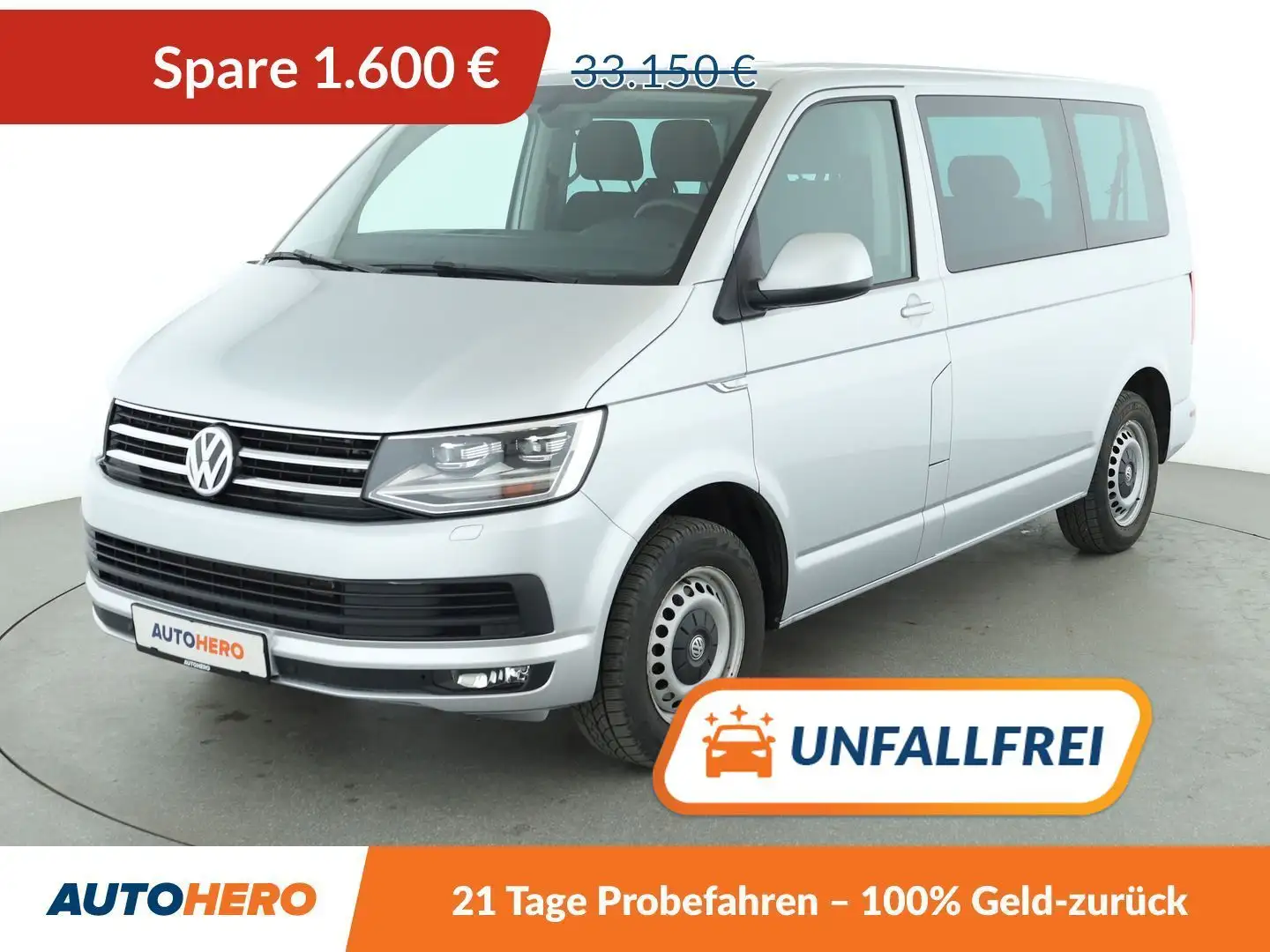 Volkswagen T6 Caravelle 2.0 TDI Comfortline Aut.*LED*PDC* Silber - 1