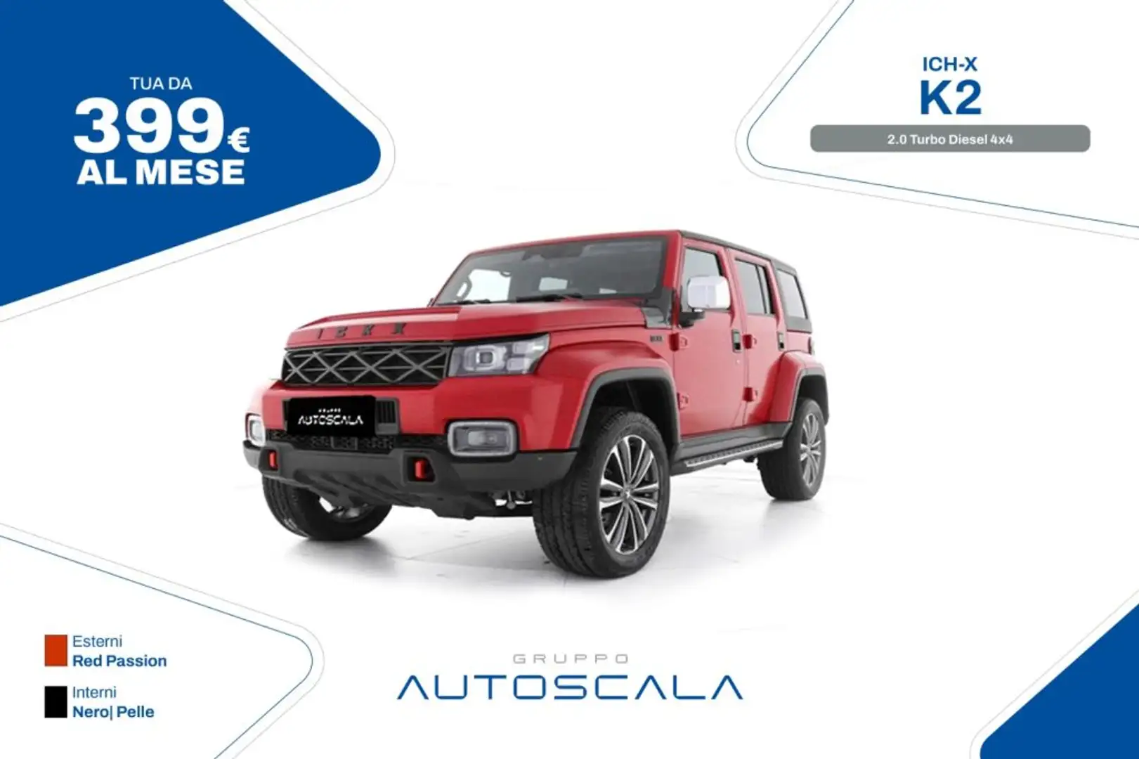 ICH-X K2 2.0 Turbo Diesel 4x4 Roşu - 1