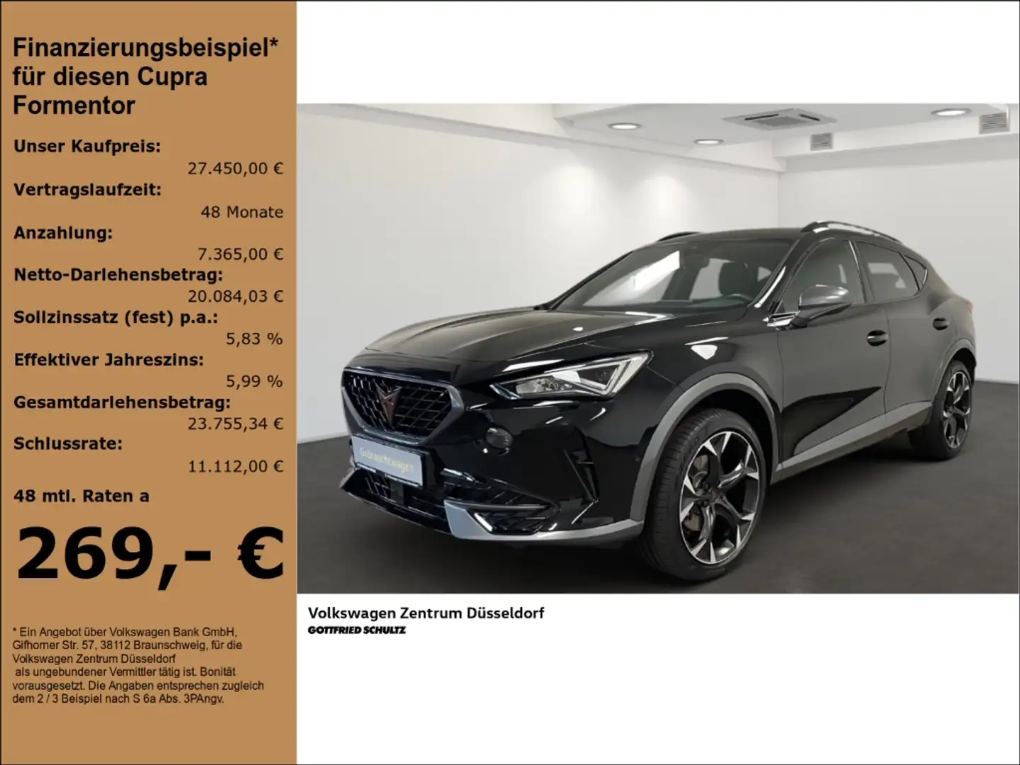 CUPRA Formentor 1.5 TSI DSG Rückfahrkamera Schwarz - 1