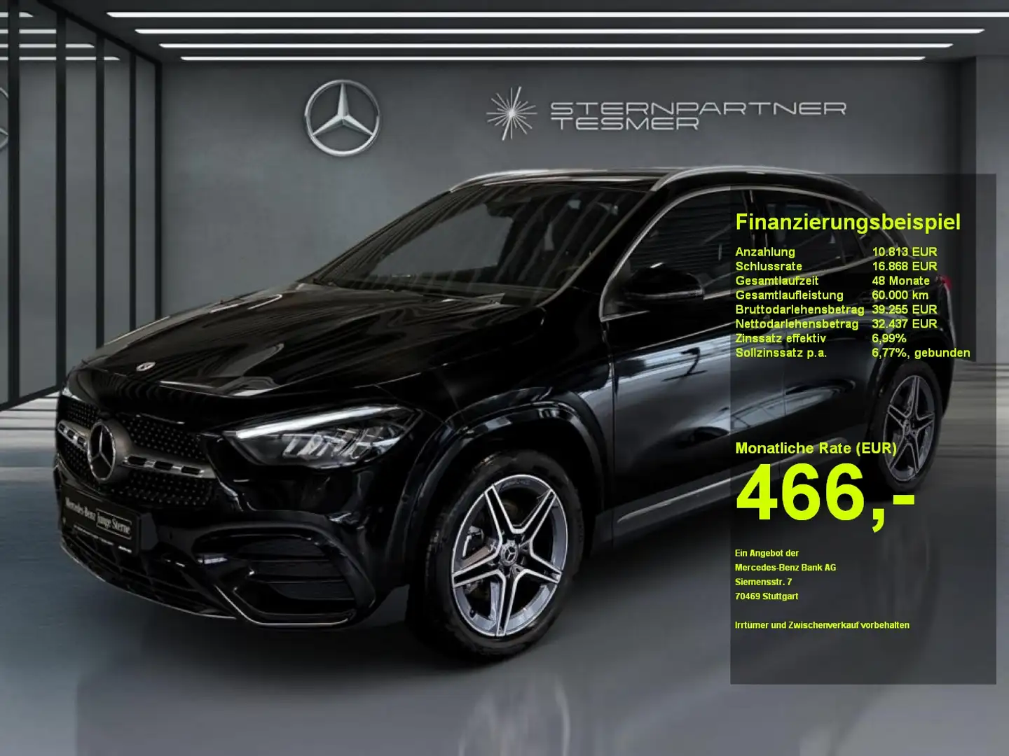 Mercedes-Benz GLA 250 e AMG+MBUX+LED+DISTRONIC+AMBIENTE+KAMERA Schwarz - 1