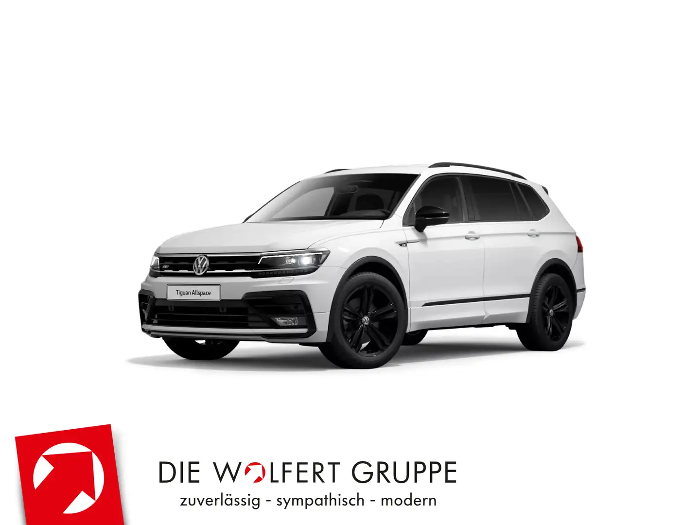 Volkswagen Tiguan Allspace R-Line 2.0 TDI DSG 4M AHK LED AC Weiß - 1