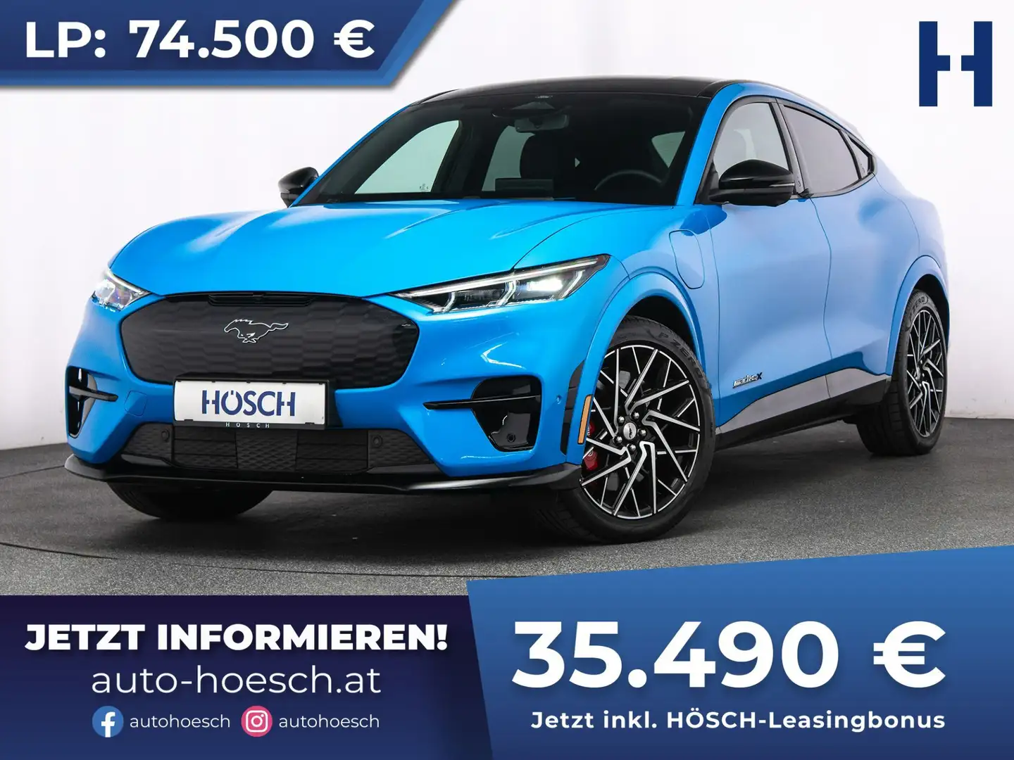 Ford Mustang Mach-E GT AWD 88kWh 8-fach Ust. ausweisbar Kék - 1