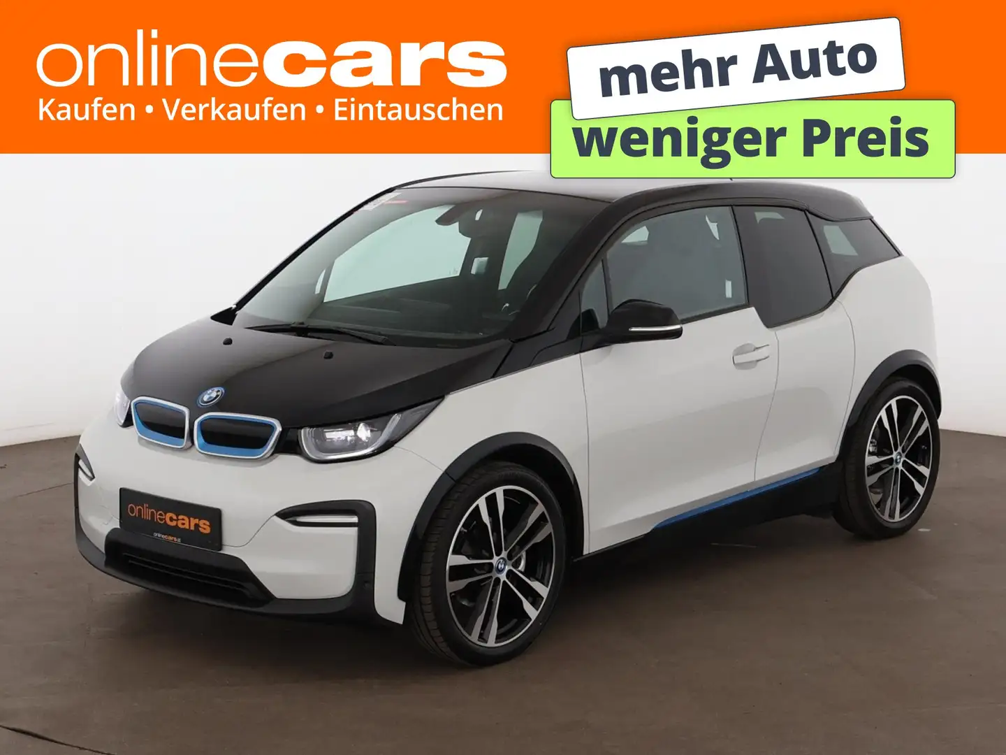 BMW i3 42kWh Aut LED WAERMEPUMPE NAVI R-CAM SITZHZG Weiß - 1