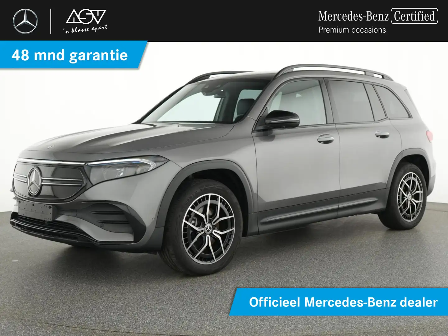 Mercedes-Benz EQB 300 4MATIC AMG Line 7p. 67 kWh Panoramadak, 7 Zitplaat Gris - 1