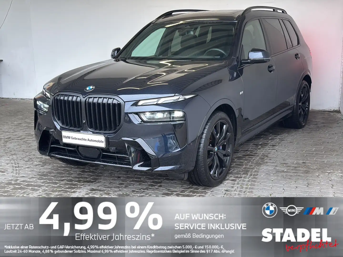 BMW X7 xDrive40d M Sport Navi.LED.Pano.ACC.360°.AHK Schwarz - 2