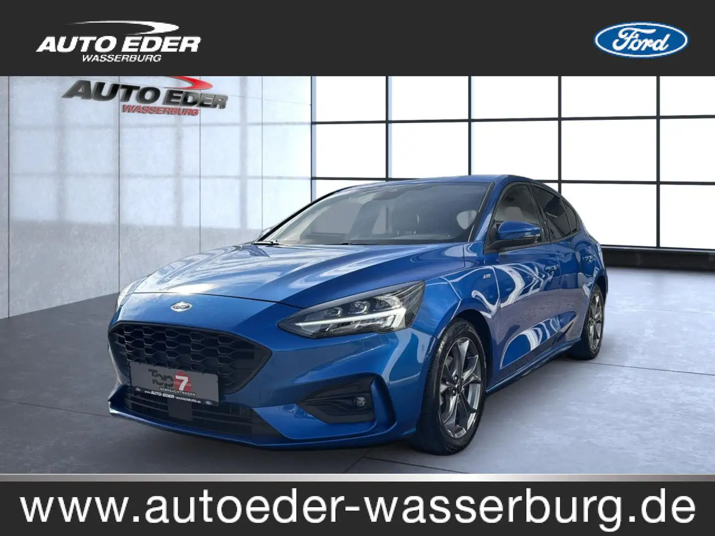 Ford Focus ST-Line 1.0 EcoBoost MHEV Bluetooth Navi LED Blauw - 1