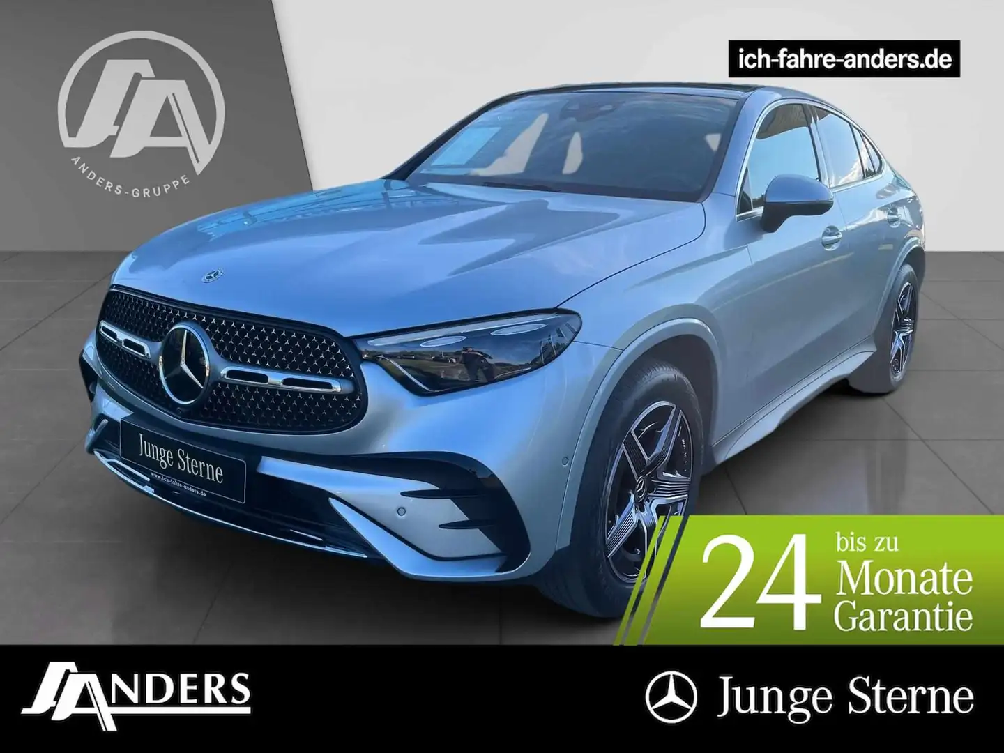 Mercedes-Benz GLC 300 d 4M AMG+TECHNIK+Distr+Pano+AHK+36 Silber - 1
