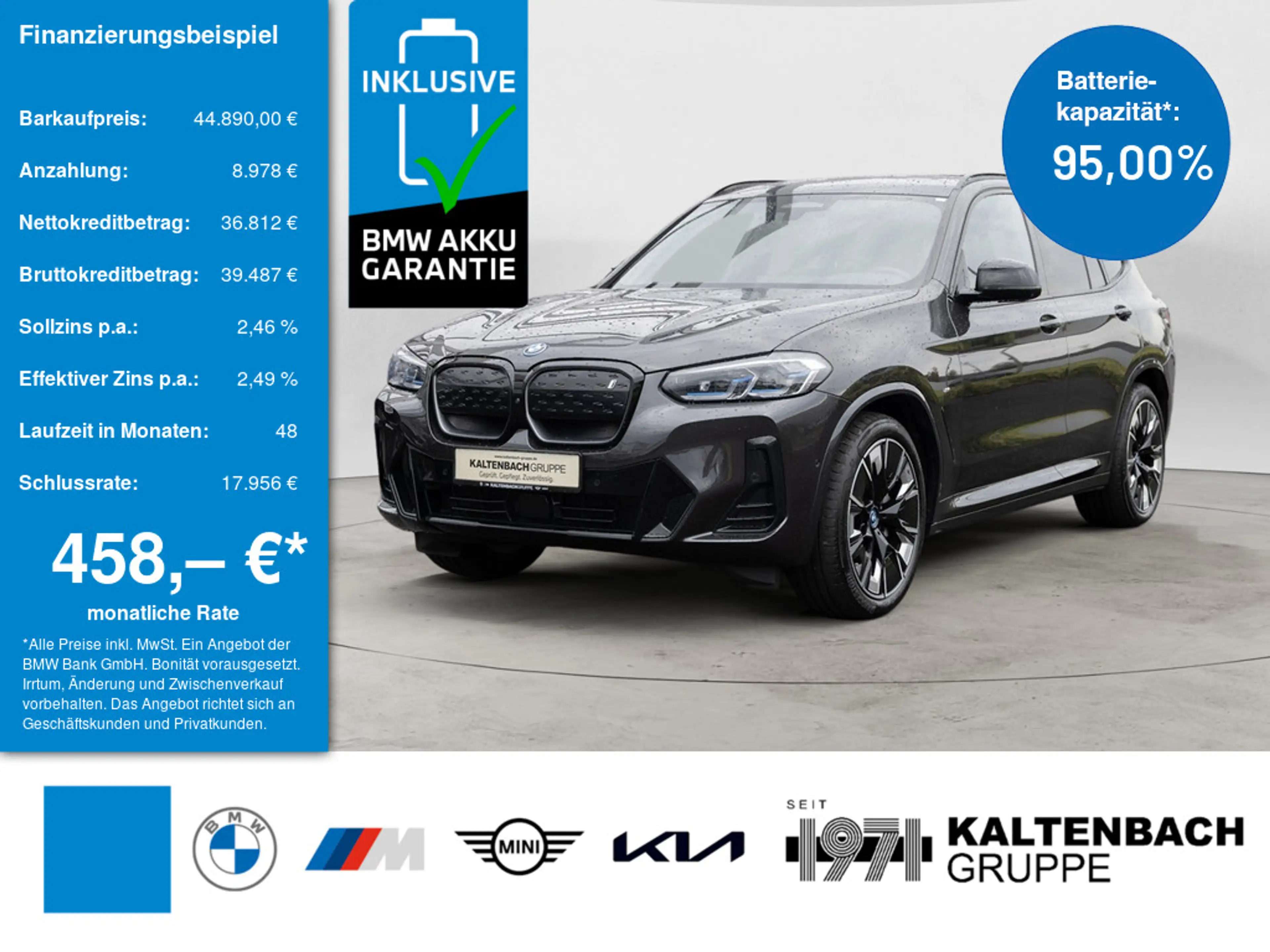 BMW iX3 Impressive FACEL. PANO AHK HUD 360° LASER