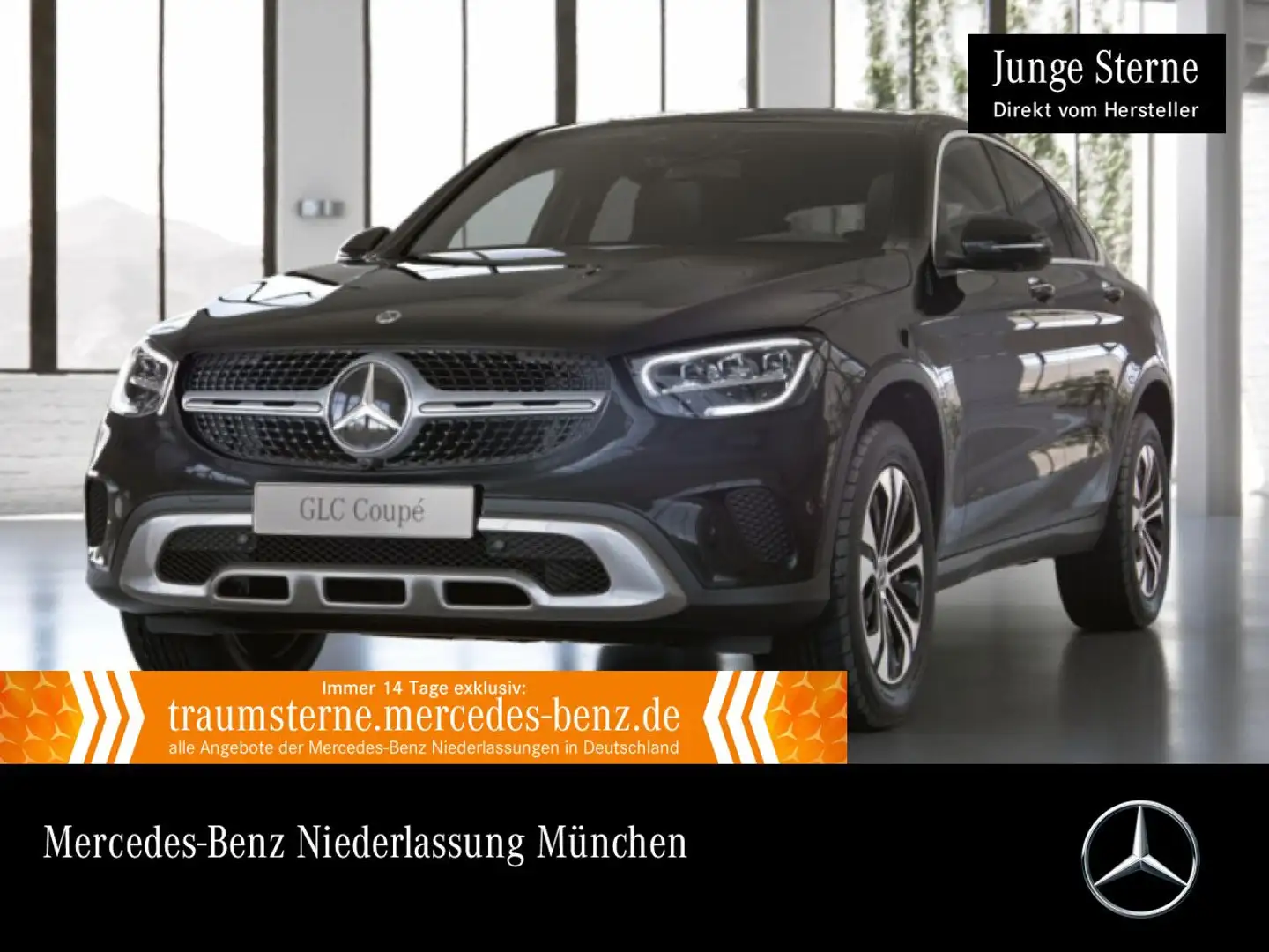 Mercedes-Benz GLC 300 e Coupé 4M 360+AHK+LED+FAHRASS+SITZKLIMA Schwarz - 1