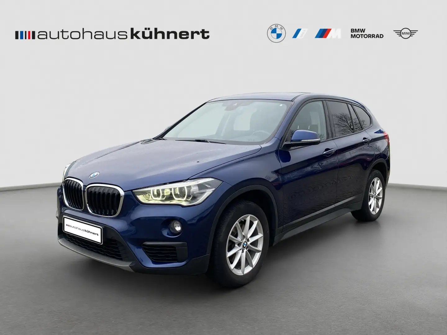 BMW X1 xDrive18d ACC LED SpurAss AHK Navi RFK AUT Blau - 1
