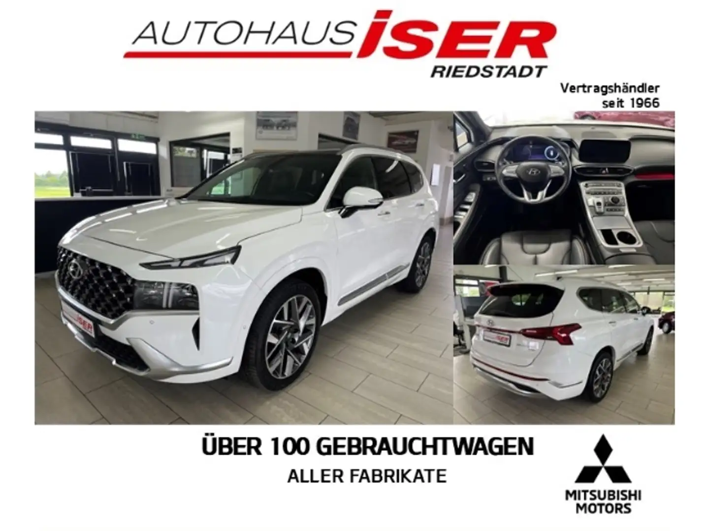 Hyundai SANTA FE Signature 4WD 2.2 CRDi 7-Sitzer Allrad Pano Blanc - 1