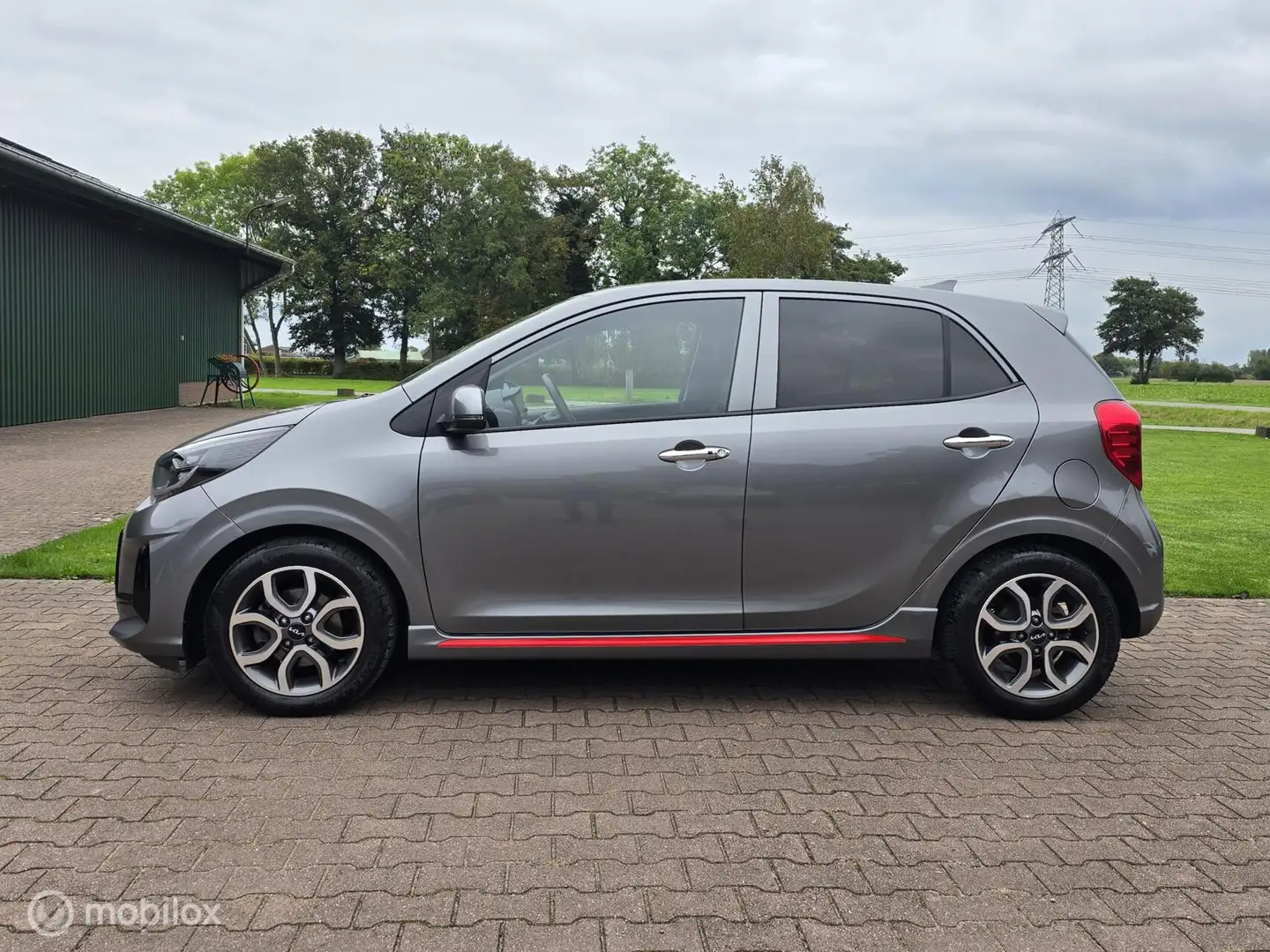 Kia Picanto 1.0 DPi GT-Line/CRUISE/CLIMA/LEER/PDC/CAMERA Grijs - 2