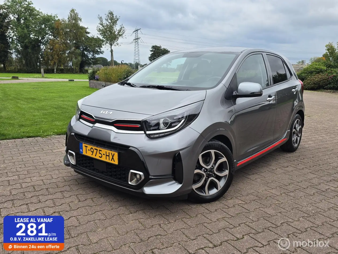 Kia Picanto 1.0 DPi GT-Line/CRUISE/CLIMA/LEER/PDC/CAMERA Grijs - 1