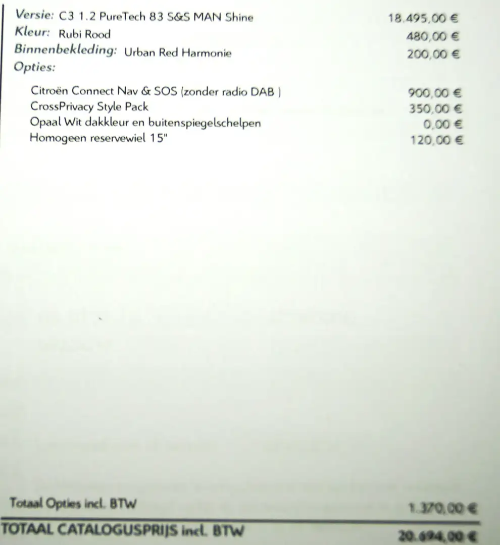 Citroen C3 Luxe uitvoering+2 extra packs Rouge - 2