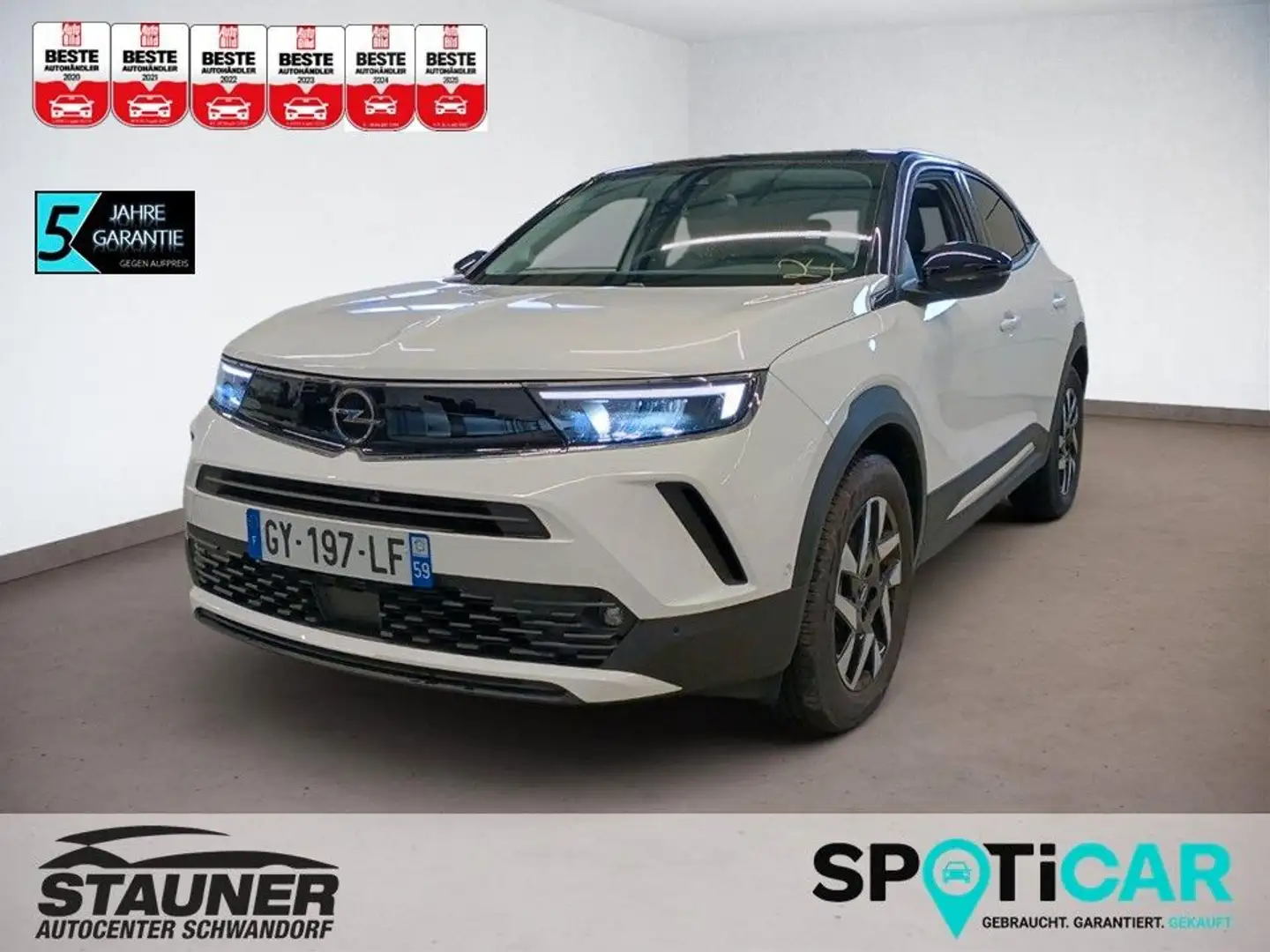 Opel Mokka-E Elegance 11KW OBC*136PS*SHZ*LHZ*PDC*KAM* Weiß - 1