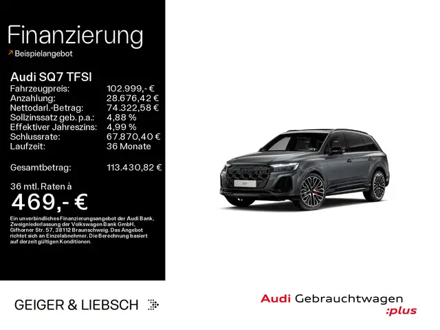 Audi SQ7 *7-SITZER*HUD*STHZG*LASER*OPTIK-PAKET*PA