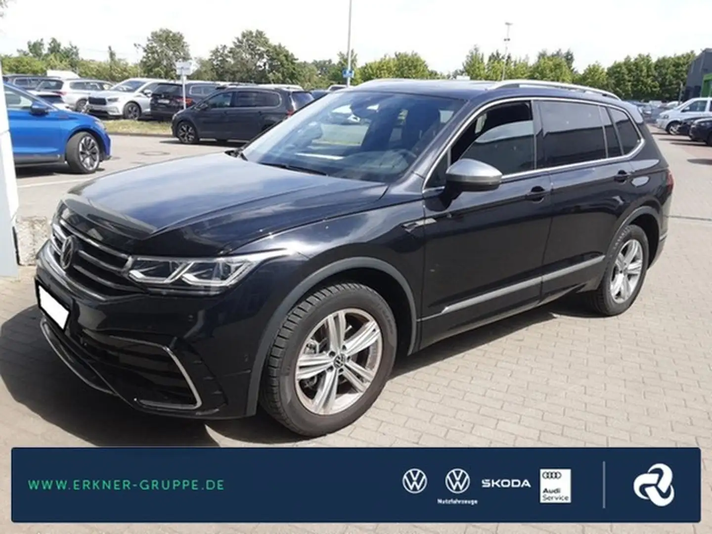 Volkswagen Tiguan Allspace 2.0TDI DSG 4M R-LINE MATRIX+STANDHZG+HEADUP+++ Schwarz - 1