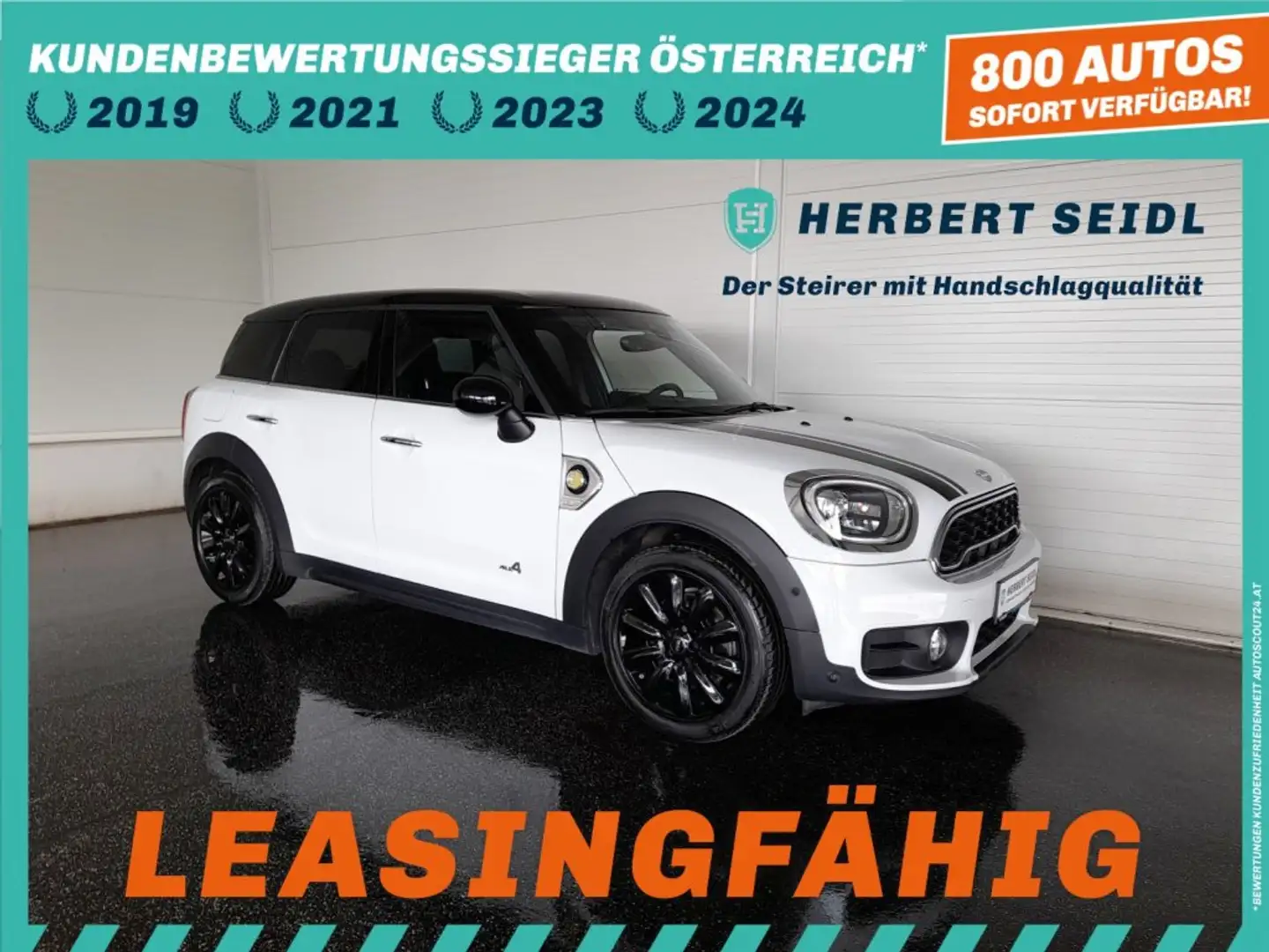 MINI Countryman SE All4 Countryman 4x4 PHEV Aut. *18 ZOLL / VOLL LED / NAVI / TEILLEDER / KAMERA / E-KLAPPE / 2-ZONEN-KLIMA* Weiß - 1