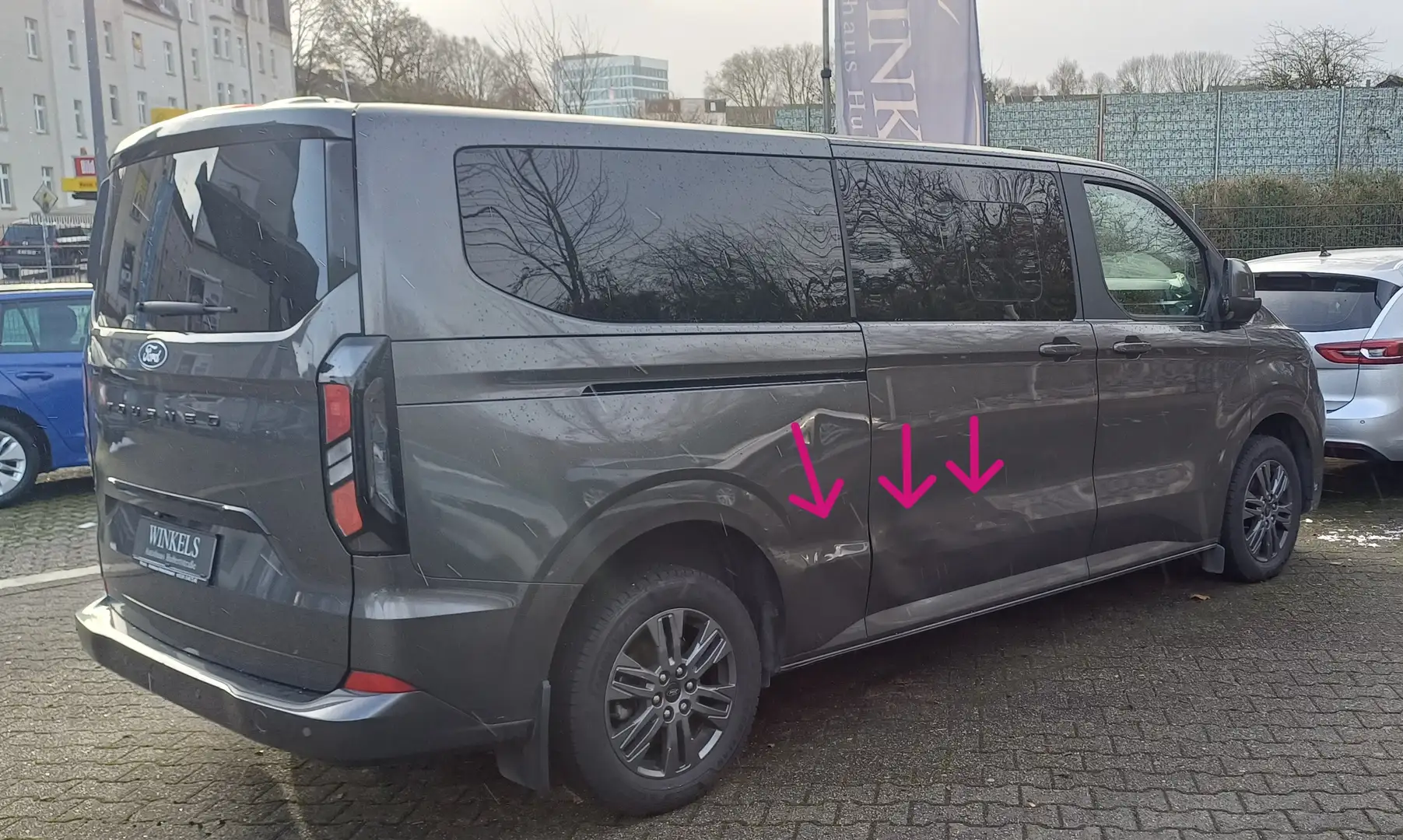 Ford Transit Custom Tourneo CustomTitanium L2-8Gang-Navi-Leder-Kamera Grau - 2