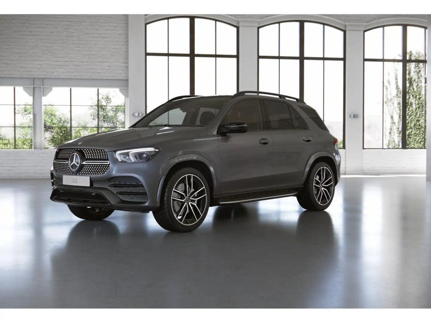 Mercedes-Benz GLE 350 de 4M AMG+NIGHT+PANO+AIRMATIC+AHK+ Gris - 2