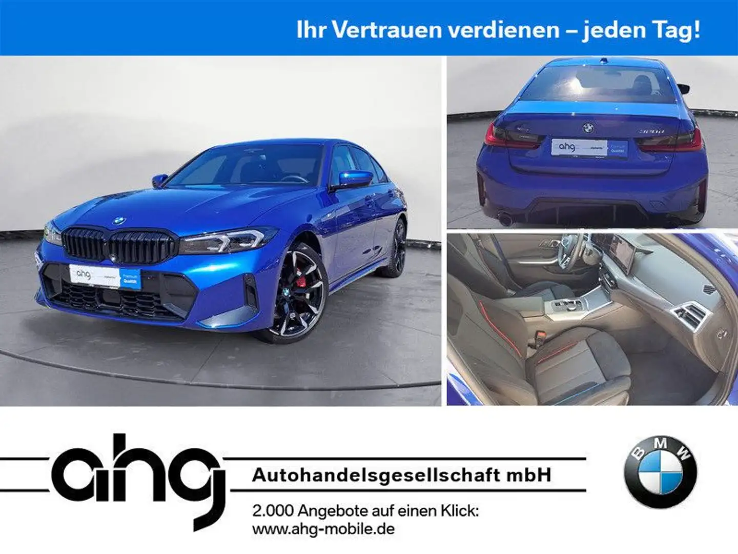 BMW 320 d xDrive M Sport ACC 360° Head-Up AHK HiFi Blauw - 1