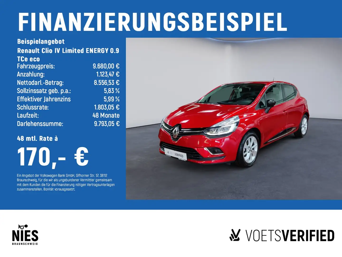 Renault Clio IV Limited ENERGY 0.9 TCe eco LED+NAVI+DAB Rouge - 2