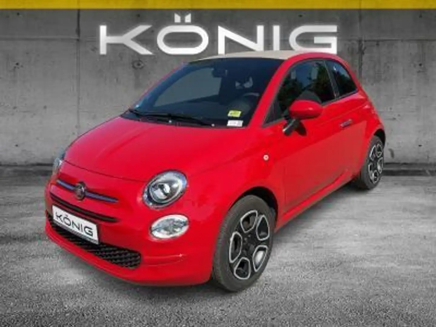 Fiat 500C Cabrio Club 1.0 Klima*Tempomat*CarPlay Rood - 1