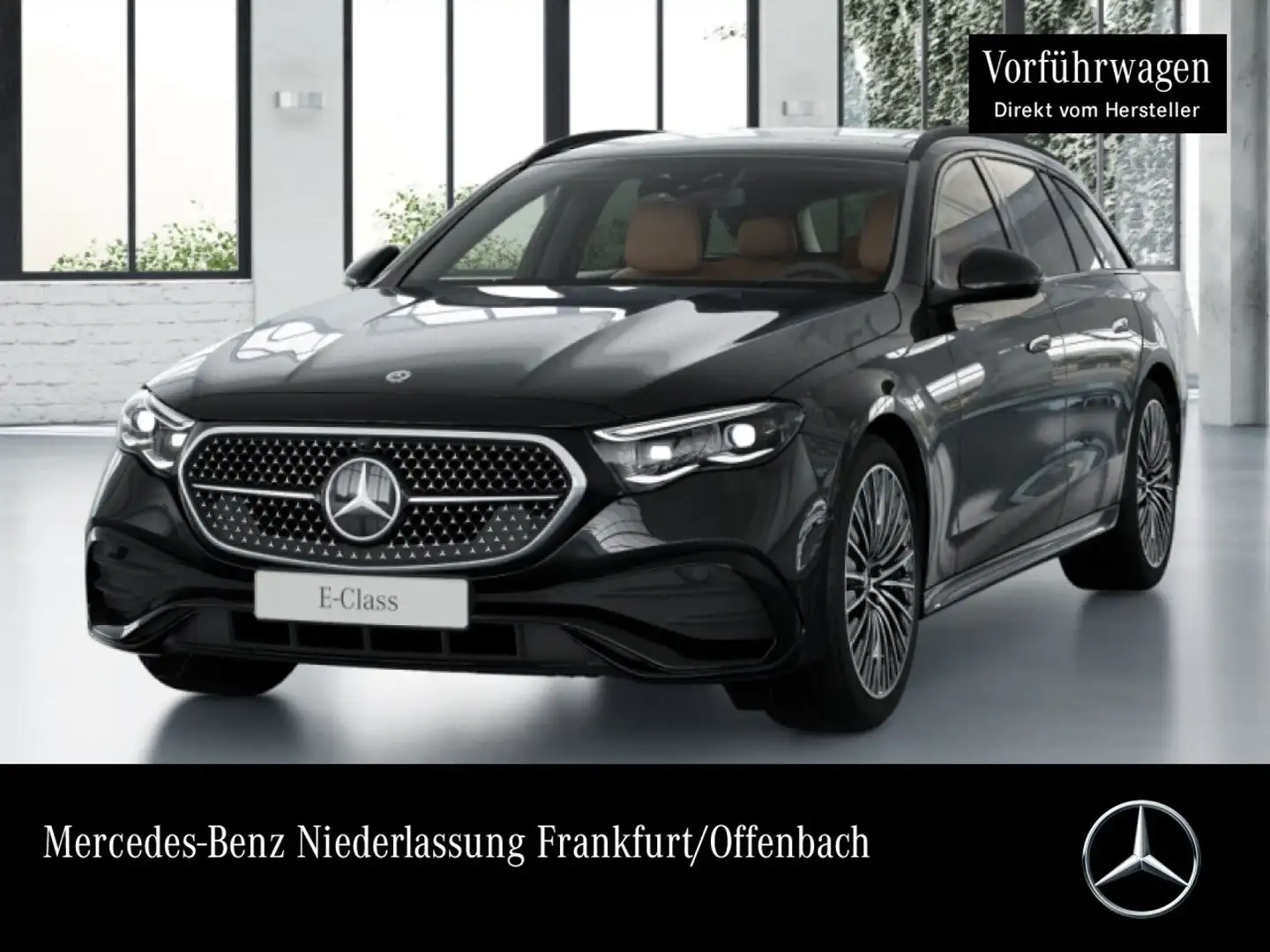 Mercedes-Benz E 450 d T 4M AMG Fahrass 360° Stdhzg Pano Distr. Černá - 1