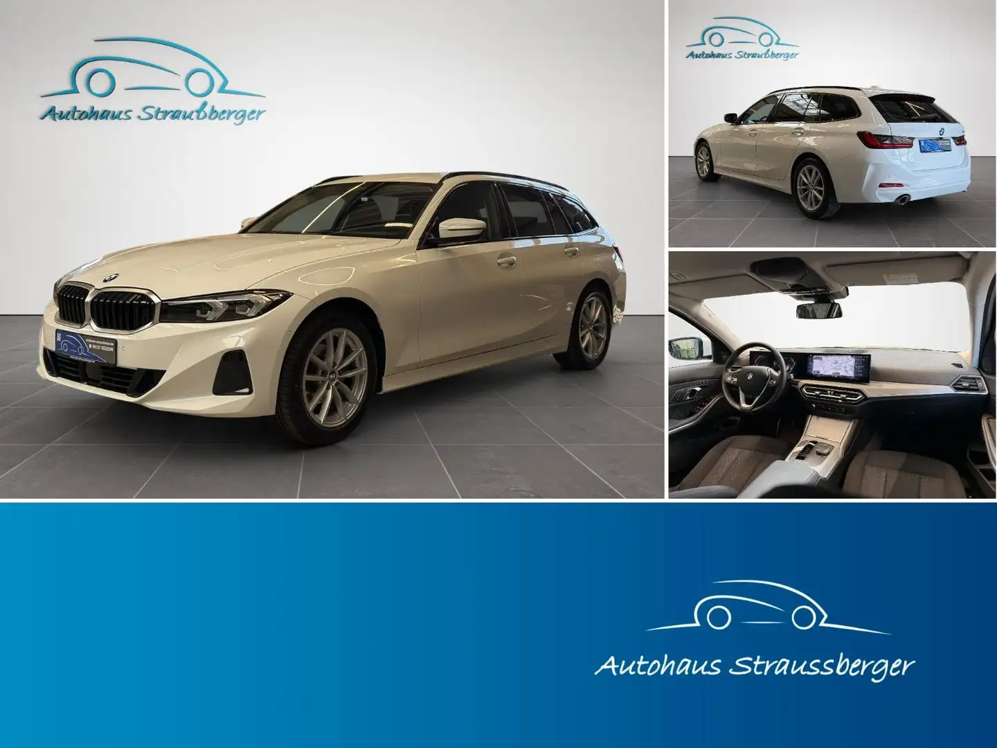 BMW 318 i Touring ACC KZU LrHz SHZ H&K RFK 3Z DAPro Weiß - 1