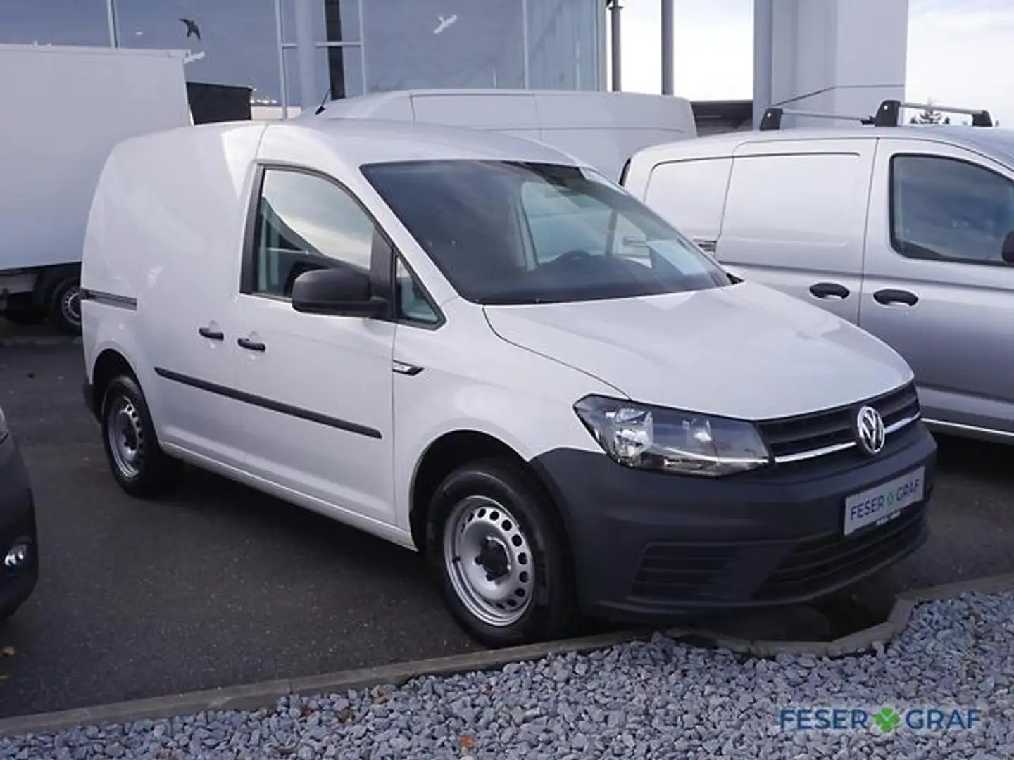 Volkswagen Caddy Kastenwagen 2.0 l TDI 55 kW Klimaanlage Weiß - 2