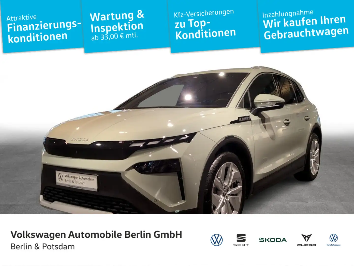 Skoda Elroq Lodge NAVI W-Pumpe MASSAGE 77kWh HUD Grün - 1