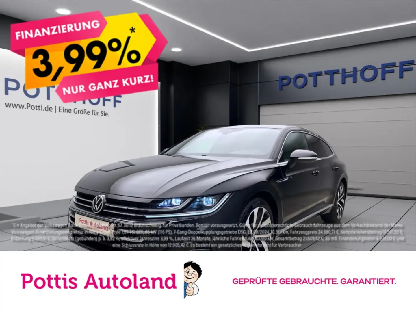 Volkswagen Arteon Shooting Brake 1.4 TSI eHybrid DSG R-LINE AHK IQ.L Schwarz - 1