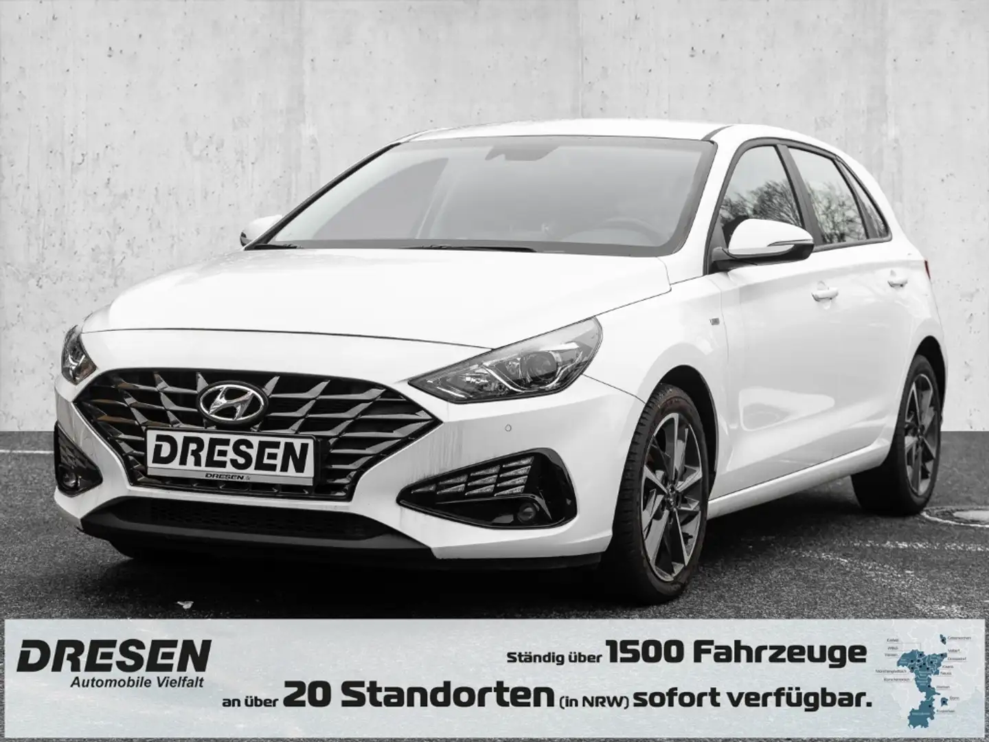 Hyundai i30 1.0 T-GDI 48V Trend Navi Klimatronic Kamera SHZ LH Weiß - 1