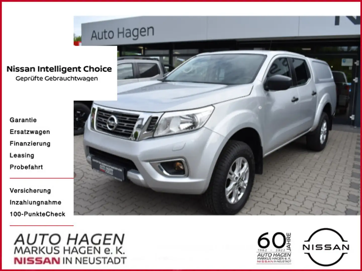 Nissan Navara 4x4 2.3 dCi Acenta Double Cab Hardtop 17" Серебристый - 1