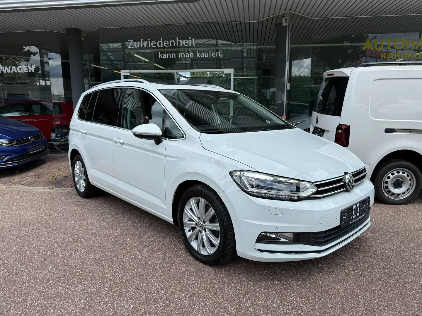 Volkswagen Touran 1.8 TSI DSG Highline 7-Si/Pano/LED/RFK/ACC/AHK Weiß - 1