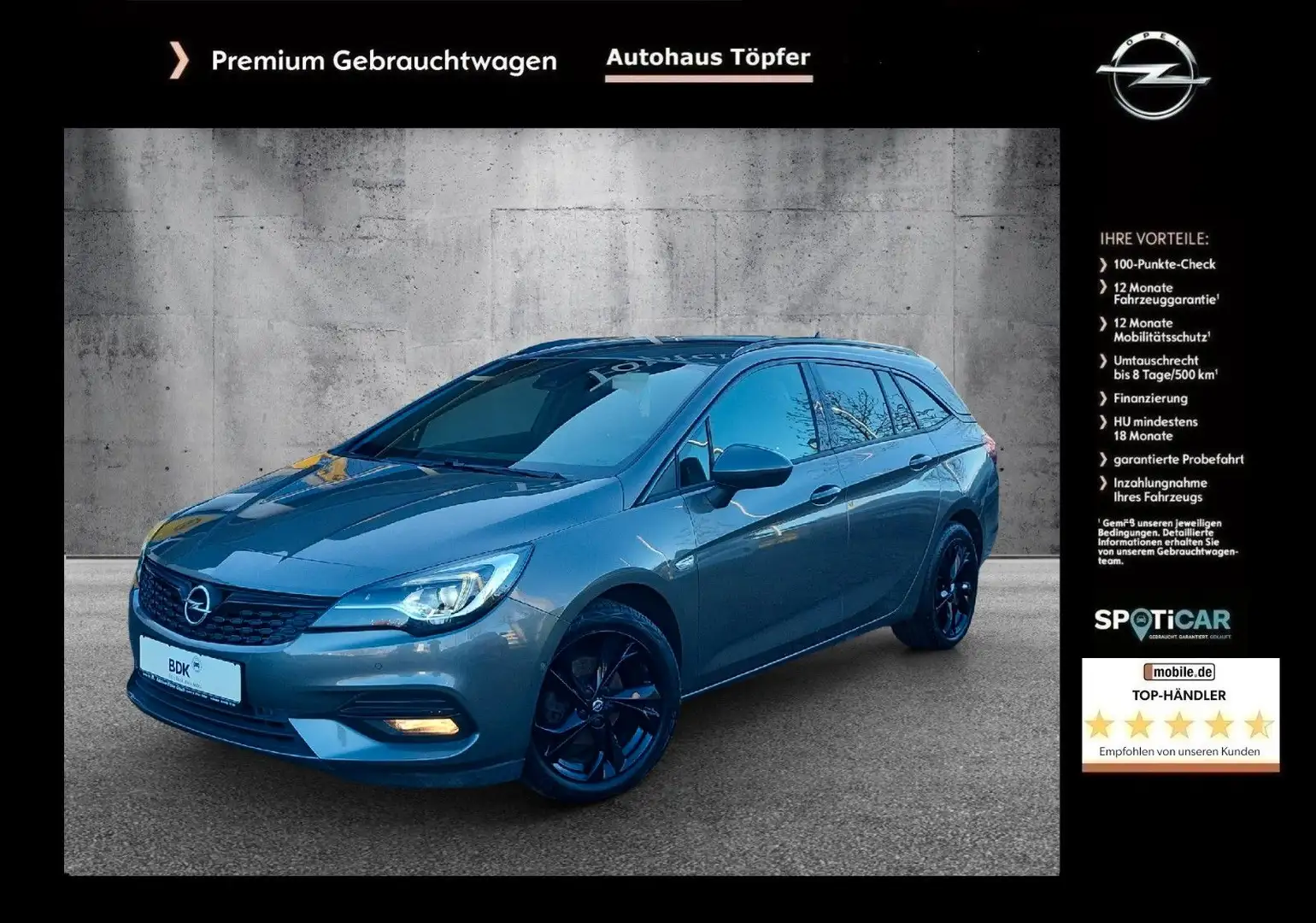 Opel Astra K ST Premium "Ultimate" VollLED/1Hand/Navi Gris - 1
