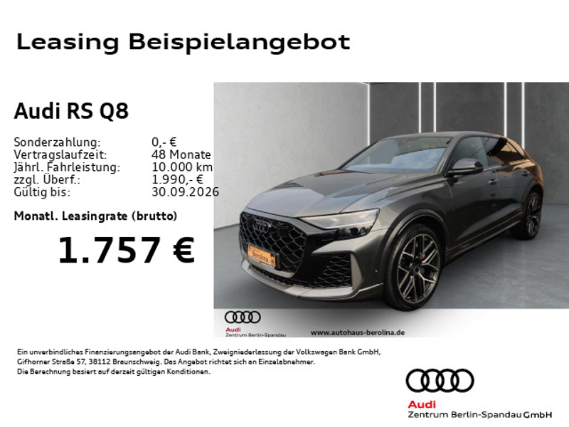 Audi RS Q8 RSQ8 performance *StdHz*RS-AGA*PANO*Assist+*AHK* — photo 2