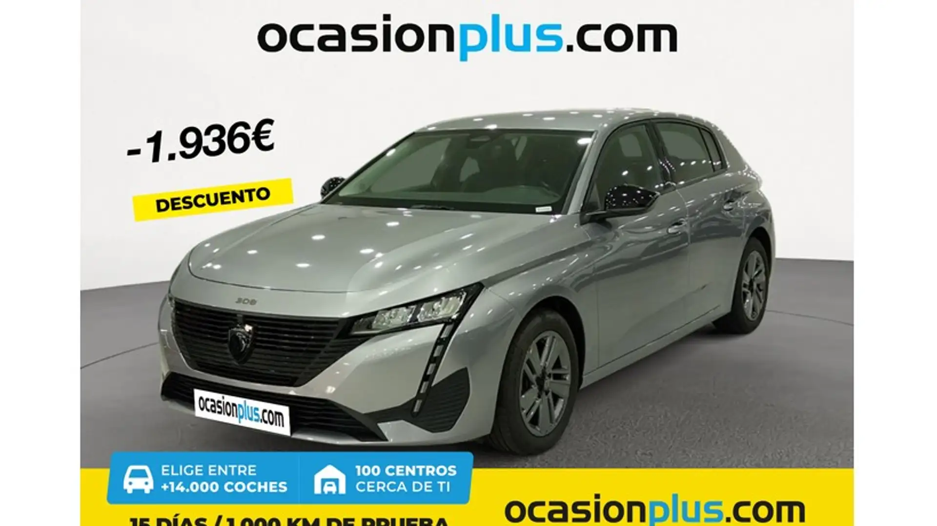 Peugeot 308 1.2 PureTech S&S Active Pack EAT8 130 Gris - 1