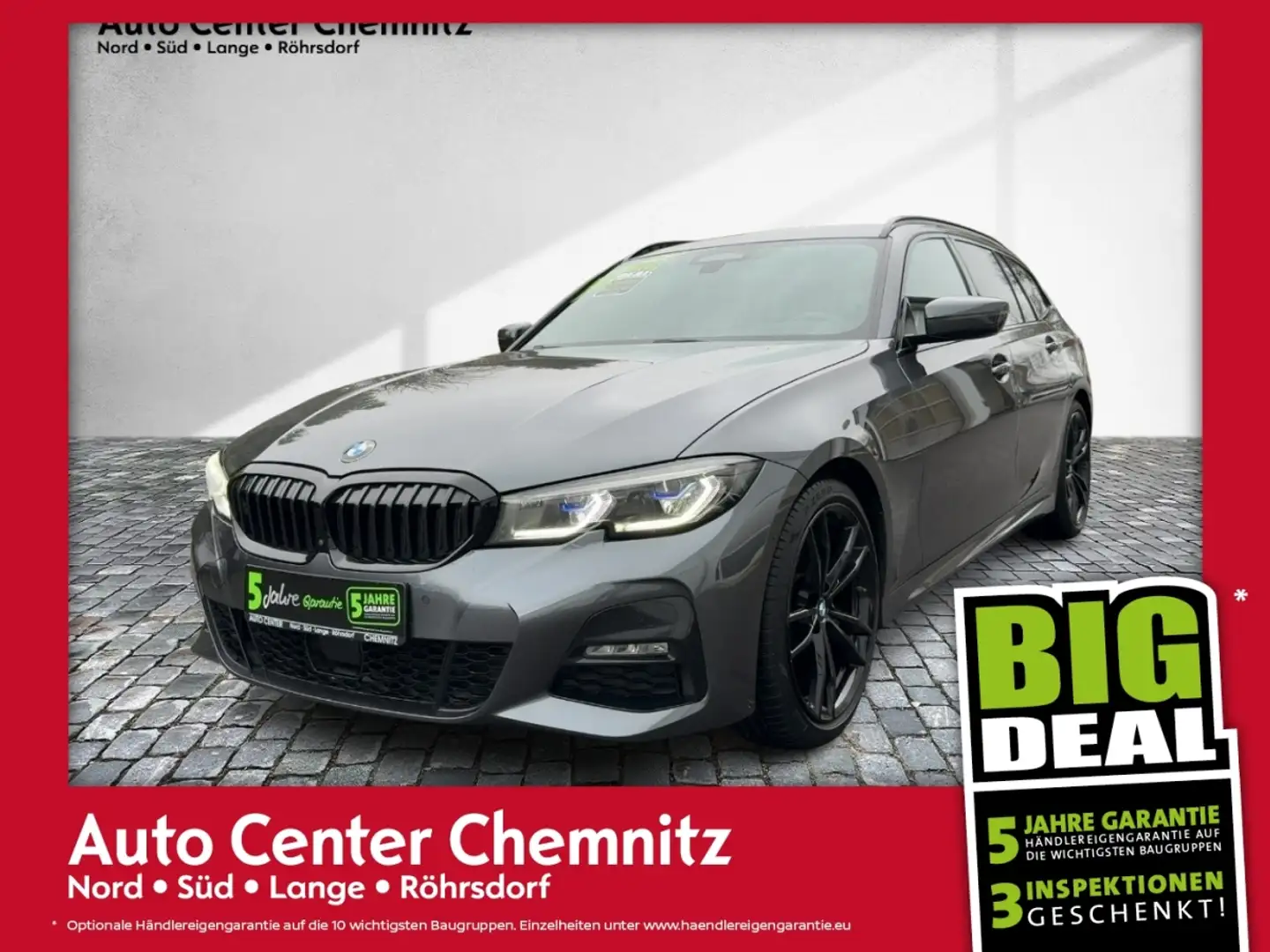BMW 318 d AT8 Touring M-Sport LED/HuD/Navi/Kamera Gris - 1