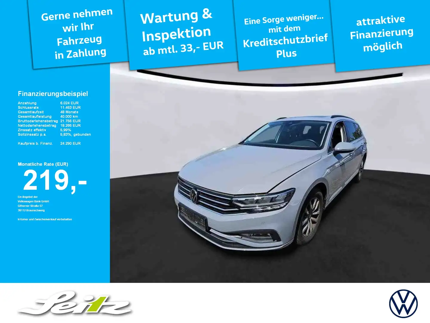 Volkswagen Passat Variant 2.0 TDI Business *AHK*LED*KAMERA*NAVI* Grijs - 1