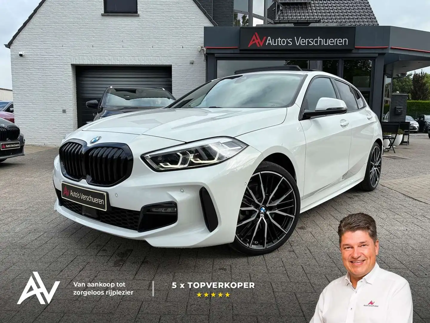 BMW 118 iA M-Sport DKG7 ** Pano Keyless Harman Blanc - 1