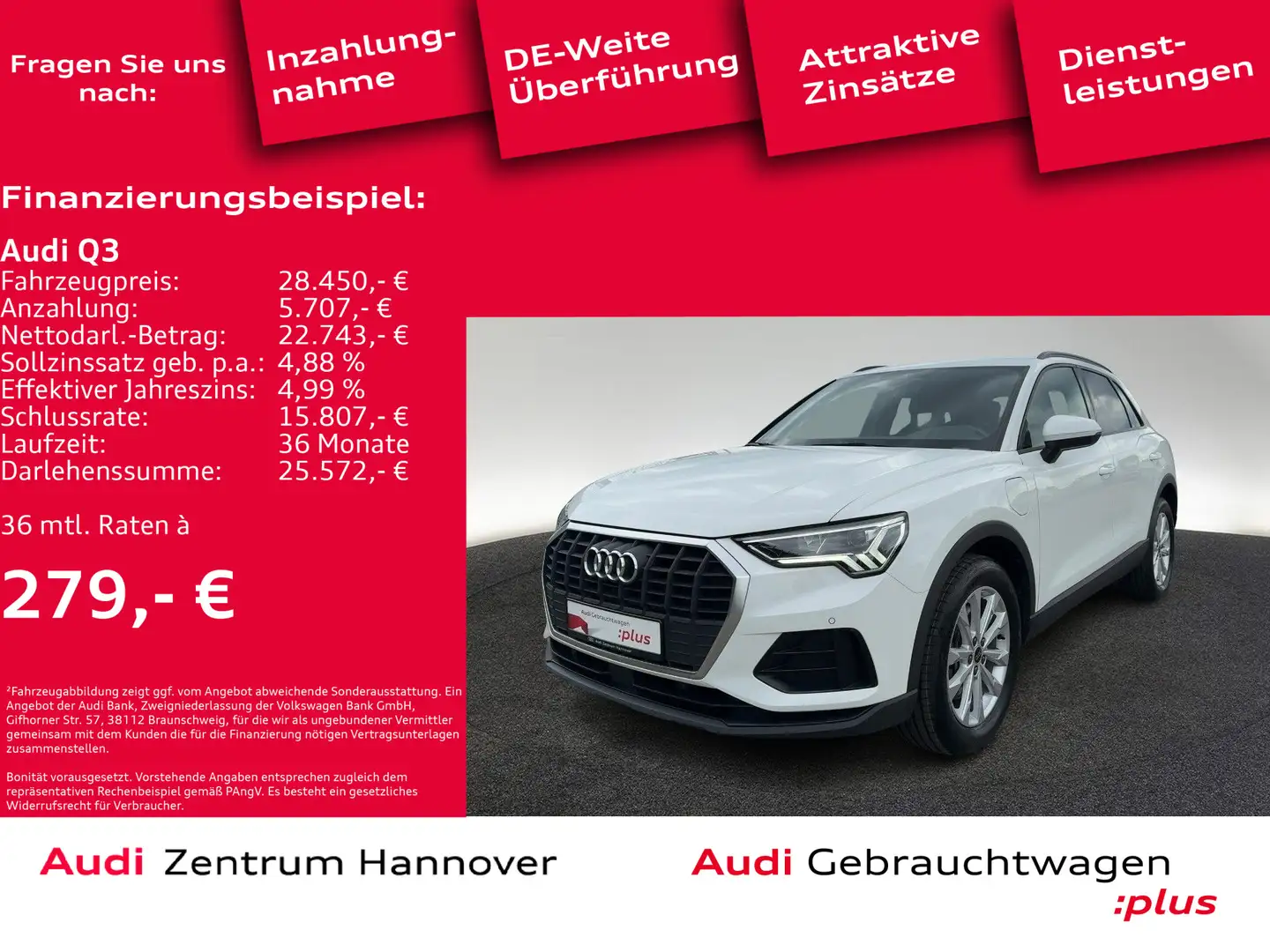 Audi Q3 45 TFSIe Blanco - 2