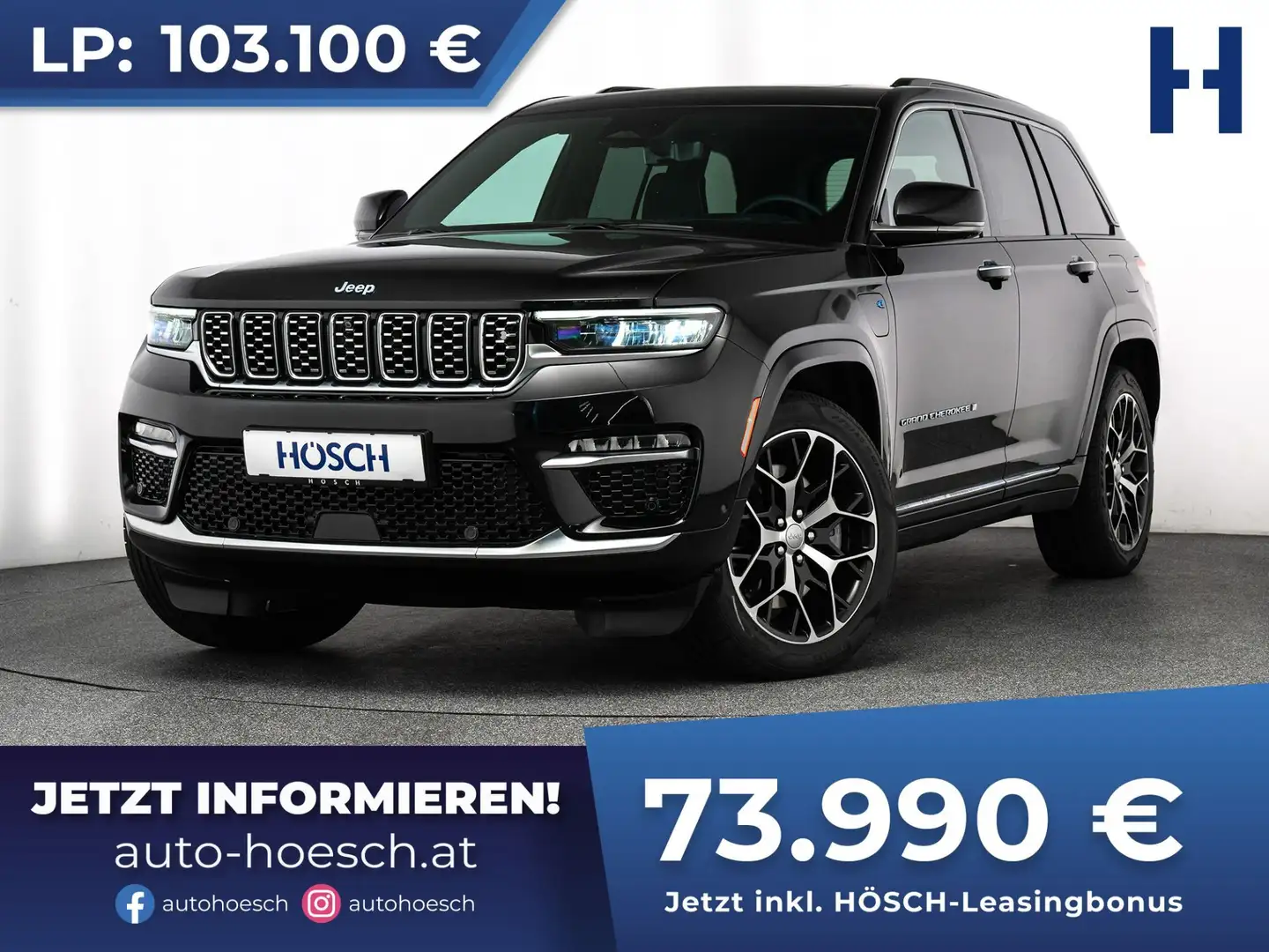 Jeep Grand Cherokee 4xe PHEV Summit Reserve VOLL NEUWAGEN Schwarz - 1